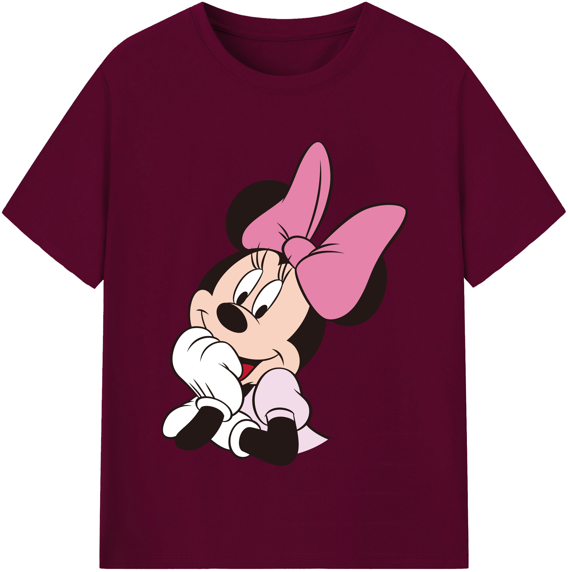 （画像用） ミッキーマウス Mickey Mouse レディースカジュアルプリントTシャツ（綿100％）